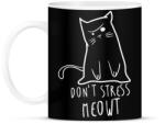 printfashion Don't stress - Bögre - Fekete (2232296)