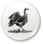 printfashion Liba rajz - Kitűző, hűtőmágnes - Fehér (16692875)