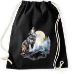 printfashion Farkas - Sportzsák, Tornazsák - Fekete (16519577)