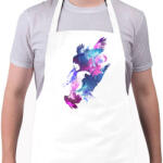 printfashion Bloody fight - Kötény - Fehér (4900545)