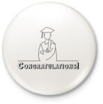 printfashion Congratulations! - Diplomás minta - Kitűző, hűtőmágnes - Fehér (6341704)