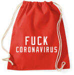 printfashion F*ck corona - Sportzsák, Tornazsák - Piros (2535878)