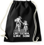 printfashion Motocross Family - Sportzsák, Tornazsák - Fekete (2637365)