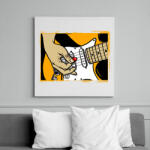 printfashion Gitáros - Vászonkép - Fehér (6636746)
