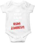 printfashion Keep calm and RUN! Zombies! ! - Baba Body - Fehér (1328667)