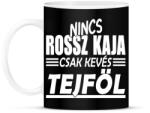 printfashion A Tejföl a kulcs! - Bögre - Fekete (4842290)