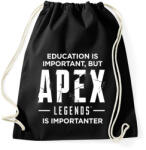 printfashion Apex Is Importanter (White) - Sportzsák, Tornazsák - Fekete (1257540)