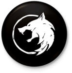 printfashion Witcher - Kitűző, hűtőmágnes - Fekete (5752607)