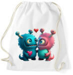printfashion Vicces Szörnyecskés - cuki, csúnya, szerelmes minta - Sportzsák, Tornazsák - Fehér (11866680)