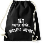 printfashion Nem vagyok kövér, kismama vagyok - Fehér - Sportzsák, Tornazsák - Fekete (7054801)