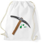 printfashion Minecraft bányász - Sportzsák, Tornazsák - Fehér (14571067)