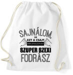 printfashion szuper szexi fodrász - Sportzsák, Tornazsák - Fehér (1632904)