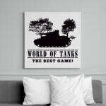 printfashion WORLD OF TANKS - Vászonkép - Fehér (6627878)