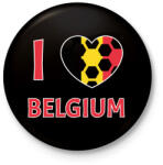 printfashion I love Belgium - Kitűző, hűtőmágnes - Fekete (10794591)