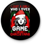 printfashion Gamer karacsony lanyoknak - Kitűző, hűtőmágnes - Fekete (5593954)