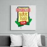printfashion Christmas Baking Team - Vászonkép - Fehér (6628870)