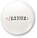 printfashion Linux parancssor - Kitűző, hűtőmágnes - Fehér (3530494)