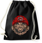 printfashion Mario - Sportzsák, Tornazsák - Fekete (244516)