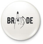 printfashion Bride - Kitűző, hűtőmágnes - Fehér (5179563)