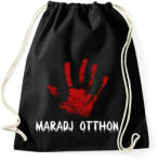 printfashion Maradj otthon - Sportzsák, Tornazsák - Fekete (3900228)