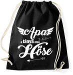 printfashion Apa, a lánya első hőse - Sportzsák, Tornazsák - Fekete (5602364)