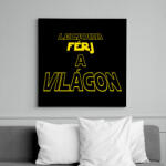 printfashion Legjobb férj a világon - Vászonkép - Fekete (6659139)
