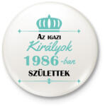 printfashion Az igazi királyok - Évszámmal - Kitűző, hűtőmágnes - Fehér (7151854)