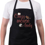 printfashion Őrült egeres hölgy - Kötény - Fekete (14476774)