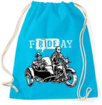 printfashion fRIDEay - Sportzsák, Tornazsák - Surf blue (157956)