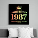 printfashion 1987 - Vászonkép - Fekete (6656805)