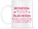 printfashion Becenevem: Anya - Bögre - Fehér (13296310)