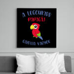 printfashion A legcukibb papagáj gazdija - Vászonkép - Fekete (7026801)