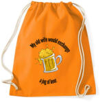printfashion elcserélném - Sportzsák, Tornazsák - Narancssárga (1359069)