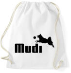 printfashion Mudi- kutyás minta - Sportzsák, Tornazsák - Fehér (11012245)