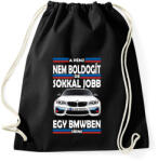 printfashion A pénz nem boldogít! De. . . - Sportzsák, Tornazsák - Fekete (4778897)