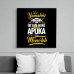 printfashion Yamahás apuka - Vászonkép - Fekete (6656749)