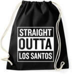 printfashion Straight outta Los Santos - Sportzsák, Tornazsák - Fekete (3475764)