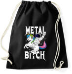 printfashion Metal b*tch - Sportzsák, Tornazsák - Fekete (2583237)