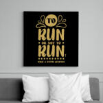 printfashion To run or not to run? - Vászonkép - Fekete (7357760)