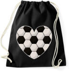 printfashion Focis szív - Sportzsák, Tornazsák - Fekete (14072648)