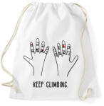 printfashion Keep climbing - Sportzsák, Tornazsák - Fehér (15862842)