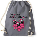 printfashion Merry Squidmas - Squid Game - Sportzsák, Tornazsák - Grafitszürke (5677718)