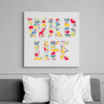 printfashion WILD LIFE - Vászonkép - Fehér (6621734)