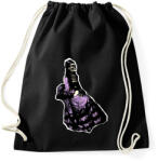 printfashion lila ruhás nő - Sportzsák, Tornazsák - Fekete (13511390)