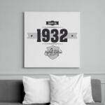 printfashion Born in 1932 (Dark&Lightgrey) - Vászonkép - Fehér (6622520)