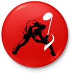 printfashion Zúzás - Kitűző, hűtőmágnes - Piros (3106299)