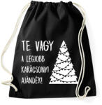 printfashion Legjobb karácsonyi ajándék fehér - Sportzsák, Tornazsák - Fekete (5248277)