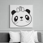 printfashion Panda páros 2 - Vászonkép - Fehér (6639928)