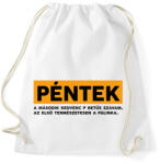 printfashion Péntek - Pálinka - Sportzsák, Tornazsák - Fehér (7081572)