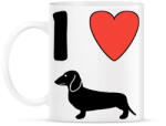 printfashion I Love Dachshund - Bögre - Fehér (13536929)